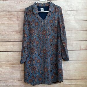 CABI PROVINCIAL FLORAL DRESS IN BLUE‎